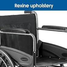 KosmoCare Dura Rexine Mag Wheel Regular Foldable Wheelchair with Safety ...