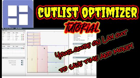 CutList Optimizer/ Tutorial/ Beginners guide to lay out and planning ...