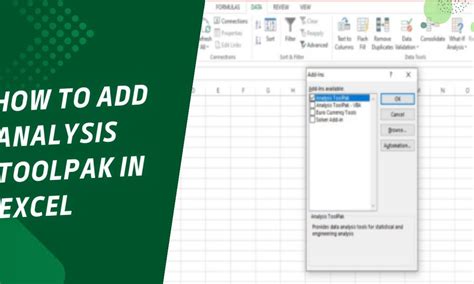 Install Data Analysis ToolPak Excel 的图像结果