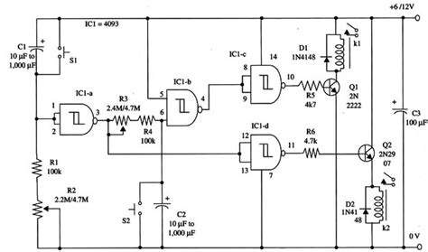 Image result for Circuit Diagram Timer Using 4093 IC