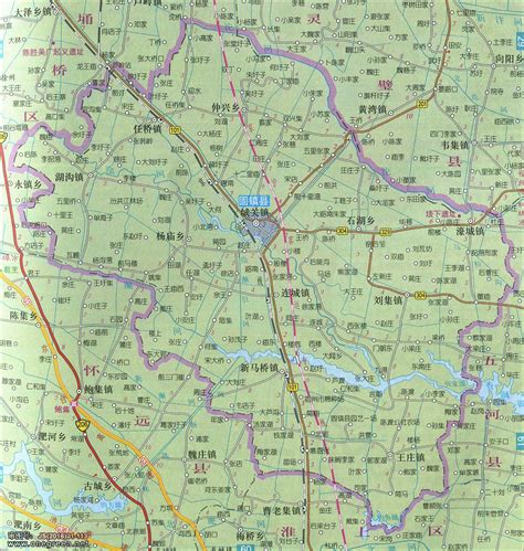 固镇县地图 - 蚌埠市地图 - 地理教师网