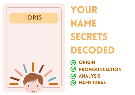Idris - Boy Name Meaning and Pronunciation