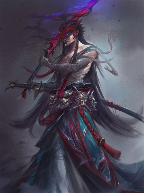 ArtStation - OG Yone fanart, Lil Wacom in 2025 | League of legends heroes, Champions league of ...