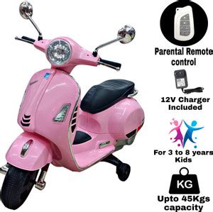 Rangildas & Bros Vespa Rechargeable Battery Operated Ride-on Scooter ...
