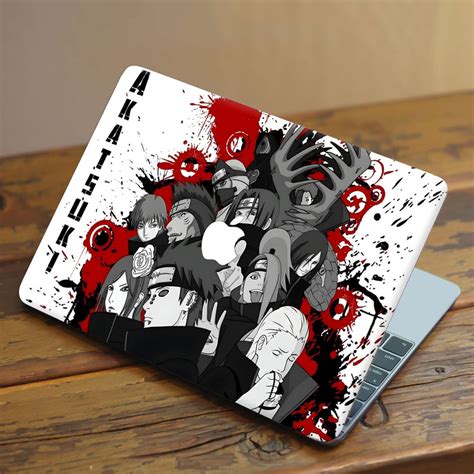 Laptop Skin for Apple MacBook - Anime Akatsuki Black Red Design ...