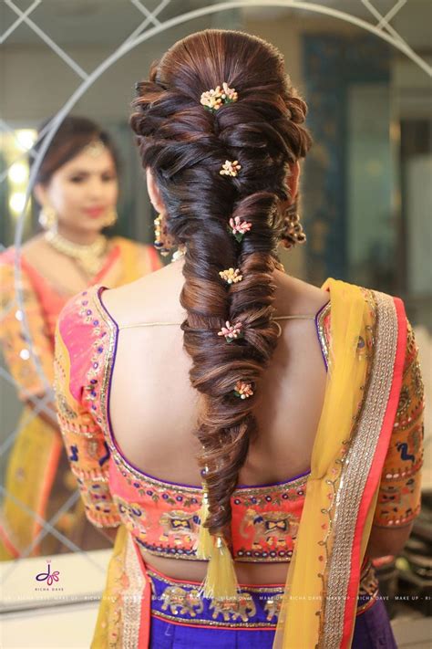 14+ Beautiful Work Messy Braid Hairstyles For Indian Wedding