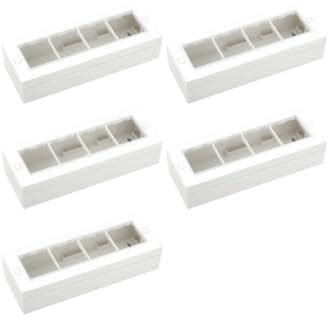 Wall-Mounted Switch Panel Box, 8 Module, Glossy Premium, Brass Nuts ...