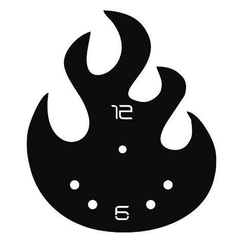 Buy Inferno Crest Clock CDR Vector Design Online | Artsshala