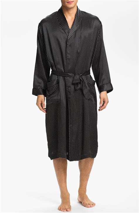 Black Silk Robe Men