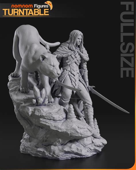 Buy Drizzt Do'urden-baldurs Gate 3d Printed Model Unassembled Unpainted ...
