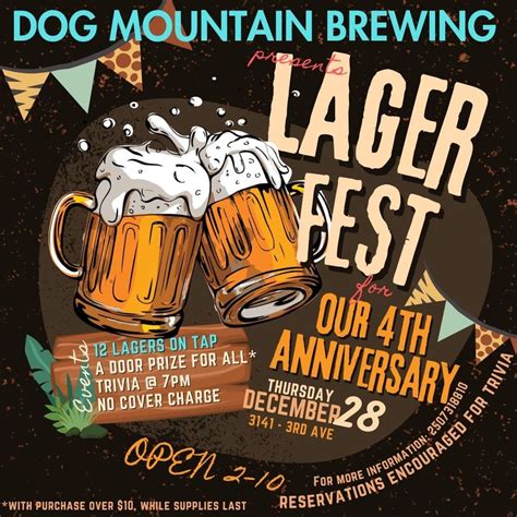 4th Birthday Lager Fest, Dog Mountain Brewing, Port Alberni, 28 ...