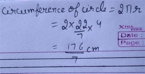 What is the circumference of the following circle?4 cm - Brainly.in