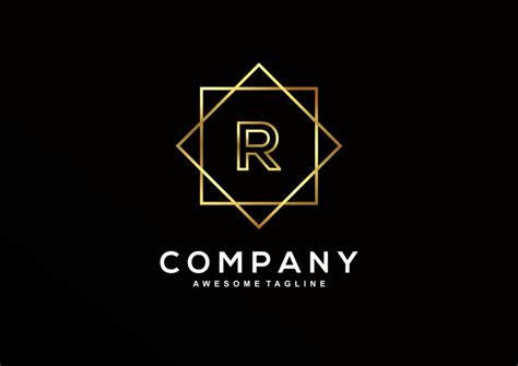 Luxus-Logo-Design-Kollektion mit dem Buchstaben R | Premium Vektor
