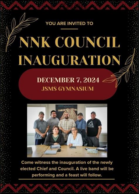 Naskapi Nation of Kawawachikamach Council Inauguration, Jimmy Sandy ...