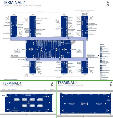 Phx International Airport Terminal Map Phoenix Sky Harbor