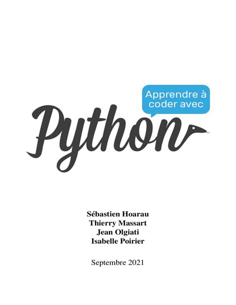 Image result for Apprendre a Coder Avec Python