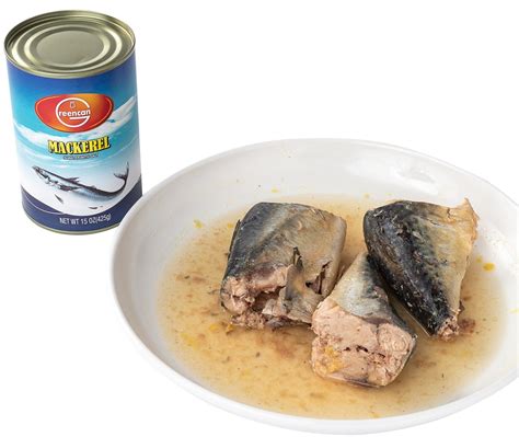 Ready to Eat Canned Fish Canned Mackerel Fish in Brine 425g - Canned Mackerel and Mackerel
