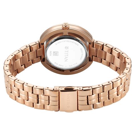 Buy Online Titan Purple Abstract Quartz Analog Rose Gold Stainless ...