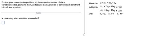 Image result for Simplex Method Maximization Example Problems 2 Slack Variables