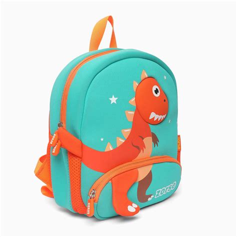 ZORSE Dino Premium Quality 3D dual zip Backpack for kindergarten kids ...