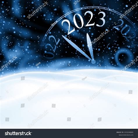 Half Hidden Clock Showing 2023 On Stock Vector (Royalty Free) 2232240681 | Shutterstock