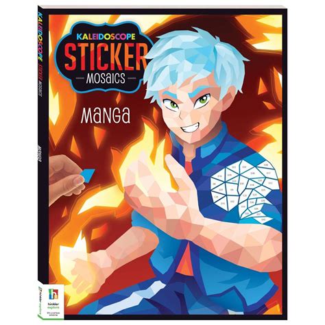 Kaleidoscope Sticker Mosaics Manga | Mosaic Sticker Books for Adults ...