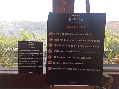 Menu at OXYGEN- The Skylounge, Jamshedpur