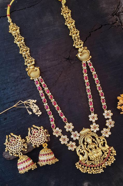 Gold Plated Exclusive Long Necklace Set 16871N-1 – Griiham