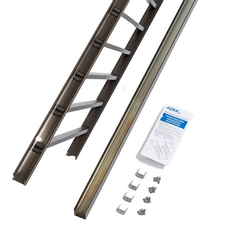 TimberTech Impression Rail Express 8-ft x 42 Dark Bronze Aluminum Stair ...
