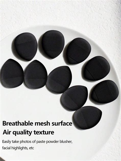 10pcs Mini Finger Makeup Sponge Puffs Set, Including Air Cushion Puff ...