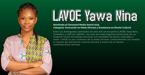 Clevenard - Blog - LAVOE Yawa Nina nominada al Clevenard Media Award 2025