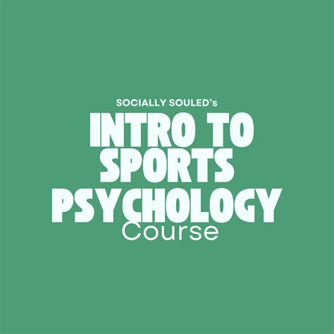 Intro to Sports Psychology Course | Socially Souled | Psychology
