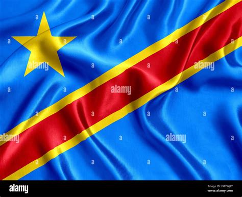 Flag of the Congo Stock Photo - Alamy