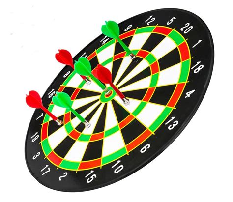 D ETERNAL Magnetic Foldable Dartboard Board Game Set - Bullseye Doubale ...
