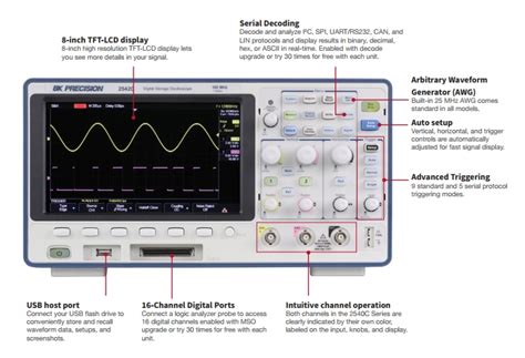 2540C Mixed Signal Oscilloscopes - B&K | Mouser