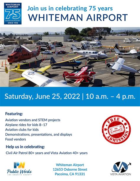 Join Us in Celebrating 75 Years of Whiteman Airport | Arleta ...