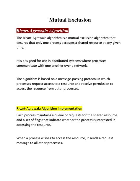 Image result for Mutual Exclusion Algorithm