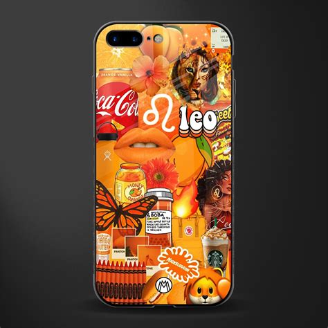 Leo Aesthetic Collage Phone Cover for iPhone 7 Plus | Glass Case ...