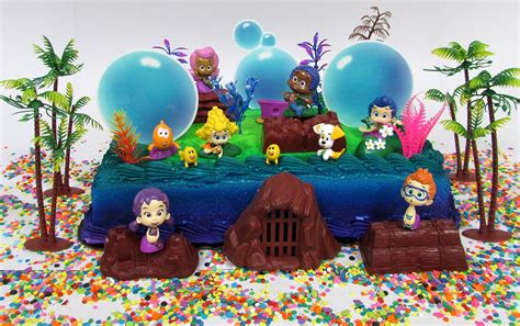 Buy Bubble Guppies Birthday Cake Topper Set Featuring Bubble Guppies ...
