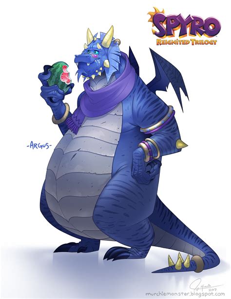Spyro Reignited - Argus - Dragon Concept | Spyro nestor, Spyro the ...