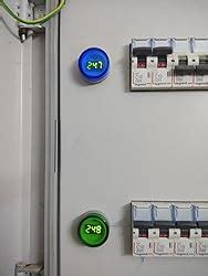 TSKTECH Voltage Indicator 22mm LED Digital Display Voltmeter Lights 220 ...