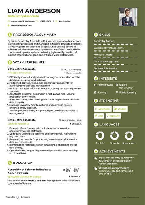 10+ Data Entry Associate Resume Samples & Templates for 2025