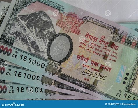 Nepalese Banknotes 1000 Rupees Stock Photo - Image of asian, nepalese: 104125786
