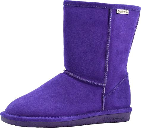 BEARPAW Emma Short Women's Classic Winter Slip On Boots, Lightweight ...