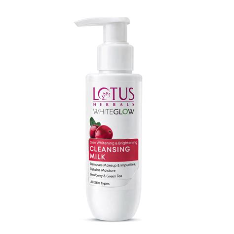 Buy Lotus Herbals Whiteglow Skin Whitening & Brightening Cleansing Milk ...