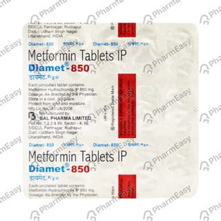 Diamet 850 MG Tablet (10): Uses, Side Effects, Price & Dosage | PharmEasy
