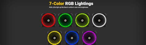 Antec Spark 120 RGB Case Fan with Dual-Ring Aperture 120mm PWM Fan and ...