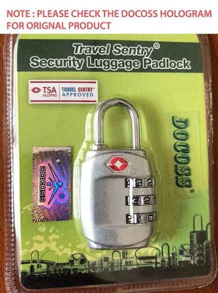 DOCOSS-331-TSA Approved Lock 3 Digit for USA International Number Lock