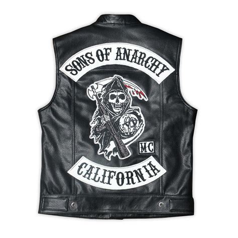 Men's Sons of Anarchy Redwood Original President Vest - Etsy New Zealand
