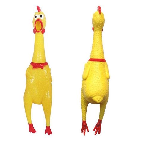 Buy THE DDS STORE 12" Rubber Screaming Chicken Toy for Kids & Pets ...